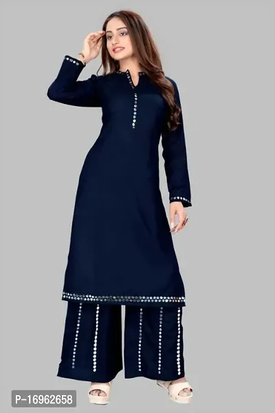 Rayon kurti set-thumb0