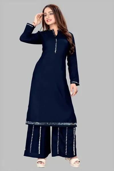 Fancy Rayon Kurta Set For Women