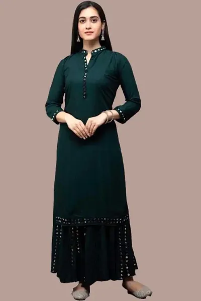 Festive Wear Rayon Women's Kurta Sets