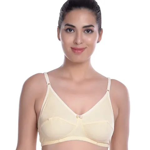 Gracewell Teenager Non Padded Strap Bra (Yellow_44 D)