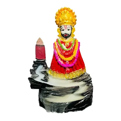 BABA SHYAM (KHATU) Smoke 20 fountain backflow Free Khatu Shyam smoke fountain Decorative Showpiece-thumb0