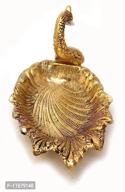 Golden Metal Decorative Swan Shape Bowl/Tray Or Duck Bowl for Flower Petal, Snacks or Dessert Platter-thumb5