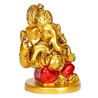 Gold Planet Lord Ganesha for home for car dashboard,Ganesha gifts Spiritual idol Decorative Showpiece-thumb2