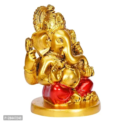 Gold Planet Lord Ganesha for home for car dashboard,Ganesha gifts Spiritual idol Decorative Showpiece-thumb3