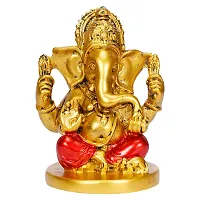 Gold Planet Lord Ganesha for home for car dashboard,Ganesha gifts Spiritual idol Decorative Showpiece-thumb3