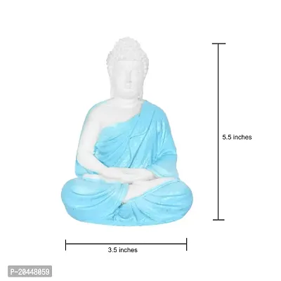 Meditating Gautam Buddh /God Idol Figurine for /Bedroom|Office Desk Decorative Showpiece-thumb3