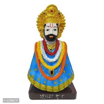 God sky Blue  Khatu Shyam Murti Lord Shyam Dev Spiritual Worship Vastu Murti - Religious Decorative Showpiece-thumb0