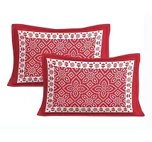 Cotton Printed Double Bedsheet With 2 Pillows-thumb2