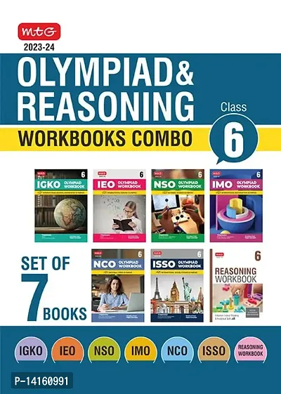 Olympiad Workbook and Reasoning    6 Combo for NSO-IMO-IEO-NCO-IGKO-ISSO (Set of 7 Books) - SOF Olympiad Preparation Books For 2023-2024 Exam [paperback] MTG Editorial Board [Apr 04, 2023]-thumb0