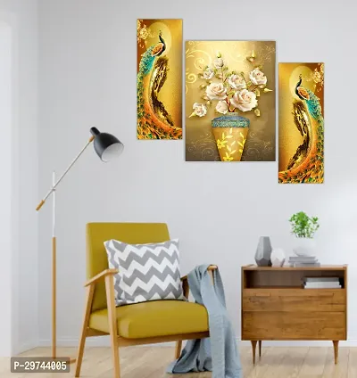 Framed Wall Painting for Home Decoration Pack of 3-thumb2