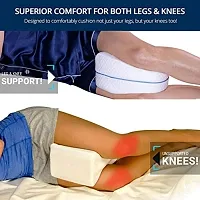 SwadesLegacy Leg Pillow for Back, Hip, Legs  Knee Support Wedge  Sciatica Nerve Pressure Relief-thumb1