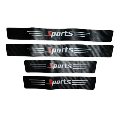 4Pcs/set Black Car Door Scuff Plate Step Protector Sill Cover