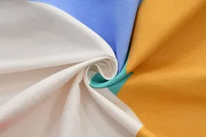Multicolored 300 TC Zipper Cotton Blend Single Printed Duvet/Rajai Cover (90x60)-thumb2