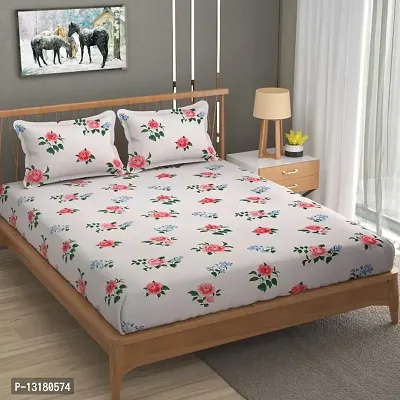 Comfortable Cotton 3D Printed Double Bedsheets With Pillow Covers