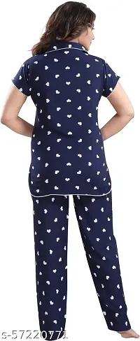 THE FABULOUS FAB Rayon Night Suit, Night Wear Pyjama Set for Women  Girls-thumb3