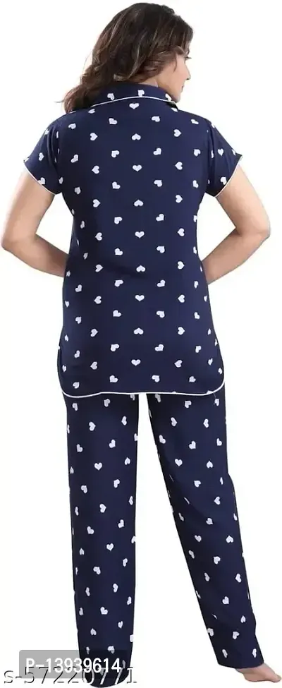 THE FABULOUS FAB Rayon Night Suit, Night Wear Pyjama Set for Women  Girls-thumb4