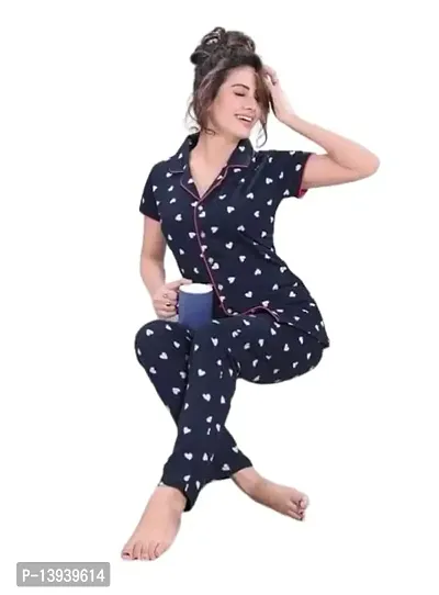 THE FABULOUS FAB Rayon Night Suit, Night Wear Pyjama Set for Women  Girls