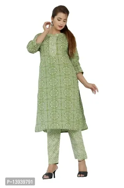 THE FABULOUS FAB Ethnic Wear Straight Kurta for Women with 3/4th Sleeves