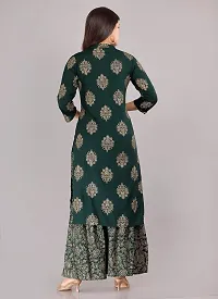 THE FABULOUS FAB Women's Rayon Printed kurta 3/4 sleeve with Sarara Set Casual wear  Regular Fit-thumb4