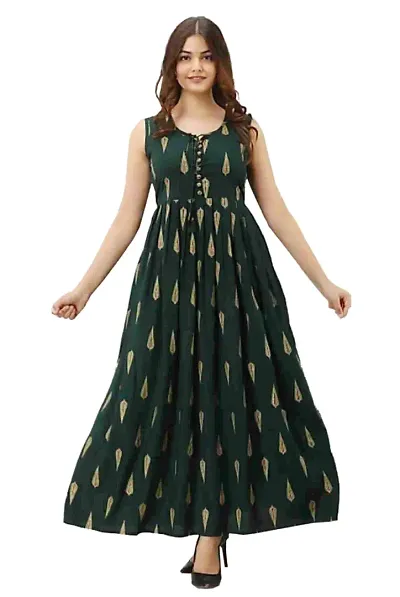 Stylish Fancy Rayon Anarkali Kurti For Women