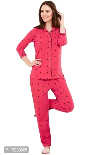 THE FABULOUS FAB Rayon Night Suit, Night Wear Pyjama Set for Women  Girls-thumb0