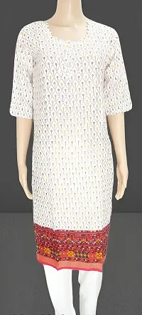 Stylish Rayon Printed A-Line Kurti