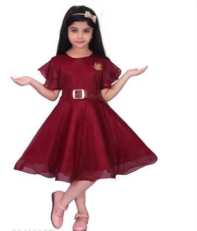 Stylish Georgette Frock For Girls