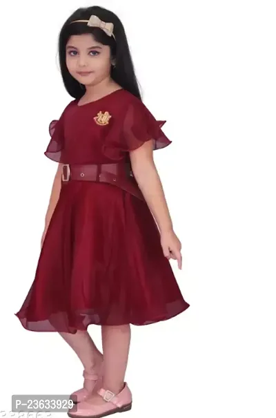 Stylish Georgette Frock For Girls-thumb0