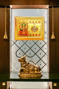 Suninow Golden foil Embossed god Photo Frame | laxmi ji with aasht laxmi Yantra (8 x 12) (laxmi ji with Yantra)-thumb2