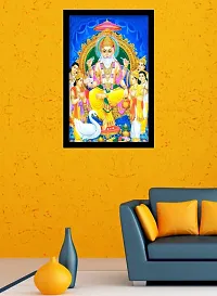 Suninow God Religious black colored Framed Painting for Wall and Pooja/Hindu Bhagwan Devi Devta Photo Frame/God Poster for Puja (brahma ji)-thumb1