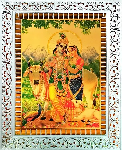 Suninow God Religious Framed Painting for Wall and Pooja/Hindu Bhagwan Devi Devta Photo Frame/God Poster for Puja