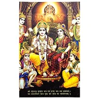 Suninow God Ram darbar Religious Framed Painting for Wall and Pooja/Hindu Bhagwan Devi Devta Photo Frame/God Poster for Puja (20 x 15 cm)-thumb2