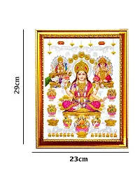 Suninow laxmi ganesh saraswati photo frame Religious Framed Painting for Wall and Pooja/Hindu Bhagwan Devi Devta Photo Frame/God Poster for Puja (29 X 23 CM)-thumb2