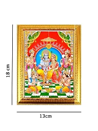 Suninow Digital Art Ram sita Hanuman ji Photo Frame | ram darbar Photo Frame | god Goddess Photo Frame (ram darbar 2)-thumb1