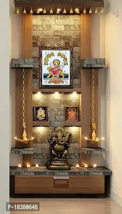 Suninow digital art photo of durga maa with frame | god goddess photo frame-thumb2