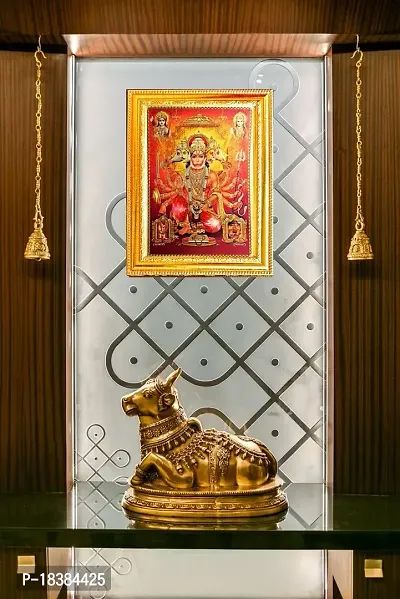 Suninow gold foil embossed balaji darbar photo frame | panchmukhi hanuman photo frame | salasar, mehendipur balaji photo frame | god goddess photo frame | god photo frame (balaji darbar)-thumb4