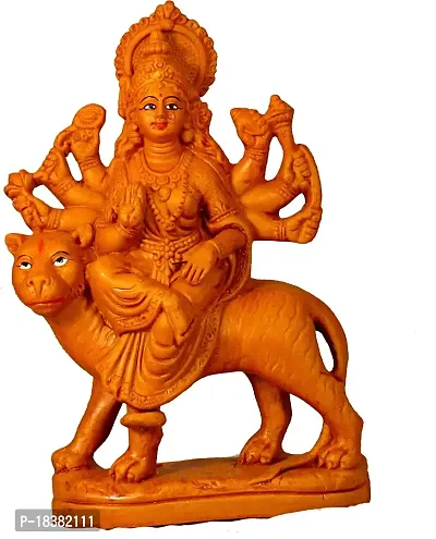 Suninow Goddess Maa Durga Devi Idol | Durga maa Idol | Sherawali Religious Murti Pooja Gift Item (26 X 16 X 7 cm)-thumb0