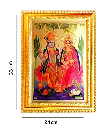 Suninow vishnu laxmi photo frame | god and goddess photo frame (8 x 12 )-thumb1