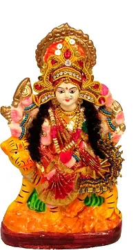 Suninow Goddess Maa Durga Devi Idol Statue Sherawali MATA Rani Spiritual Puja Vastu Showpiece Figurine - Religious Murti Pooja Gift Item (8 x 4.5 x 2 inch)-thumb2