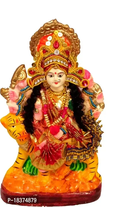 Suninow Goddess Maa Durga Devi Idol Statue Sherawali MATA Rani Spiritual Puja Vastu Showpiece Figurine - Religious Murti Pooja Gift Item (8 x 4.5 x 2 inch)-thumb3