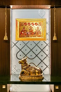 Suninow Laxmi Ganesh Saraswati photo frame | God photo Religious Framed Painting for Wall and Pooja/Hindu Bhagwan Devi Devta Photo Frame/God Poster for Puja (33 x 24 cm)-thumb1