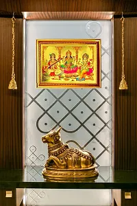 Suninow laxmi ganesh saraswati photo frame | God Religious Framed Painting for Wall and Pooja/Hindu Bhagwan Devi Devta Photo Frame/God Poster for Puja (33 x 24 cm)-thumb2