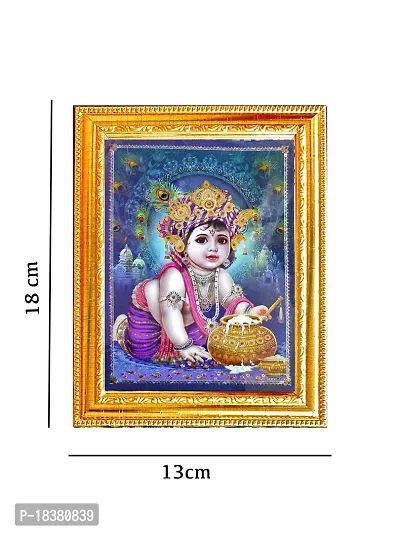 Suninow 3D Bal gopal photo frame | god goddess photo frame | god photo for pooja| photo frame (bal gopal)-thumb2