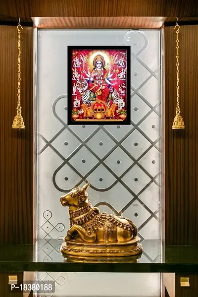 Suninow digital art durga maa photo frame | God Religious Framed Painting for Wall and Pooja/Hindu Bhagwan Devi Devta Photo Frame/God Poster for Puja (29 x 23 cm)-thumb3