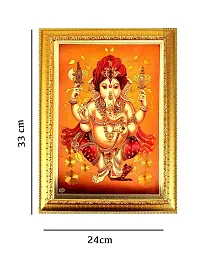 Suninow gold foil embossed god goddess photo frame | god photo frame (ganesh ji 2)-thumb1