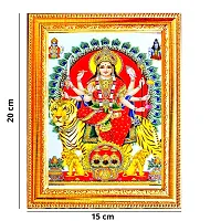 Suninow durga maa photo frame | God goddess Religious Framed Painting for Wall and Pooja/Hindu Bhagwan Devi Devta Photo Frame/God Poster for Puja-thumb1