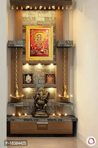 Suninow gold foil embossed balaji darbar photo frame | panchmukhi hanuman photo frame | salasar, mehendipur balaji photo frame | god goddess photo frame | god photo frame (balaji darbar)-thumb3