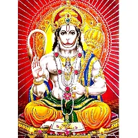 Suninow God Hanuman photo frame | Religious Framed Painting for Wall and Pooja/Hindu Bhagwan Devi Devta Photo Frame/God Poster for Puja (29 X 23 CM) (hanuman ji)-thumb2