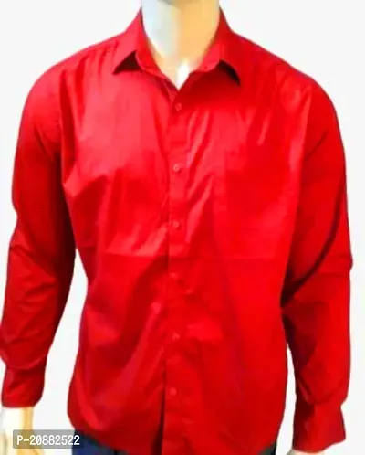 Reliable Maroon color Cotton  Long Sleeve Formal Shirts For Men pack of single-thumb0