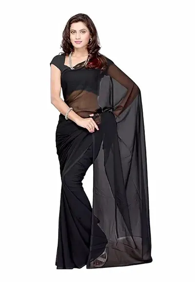 Elegant Georgette Saree with Blouse piece